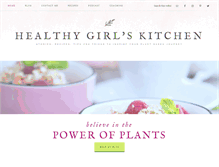 Tablet Screenshot of healthygirlskitchen.com